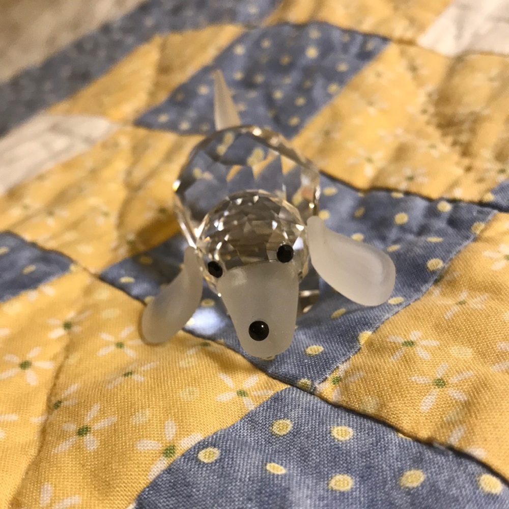 Swarovski crystal dog